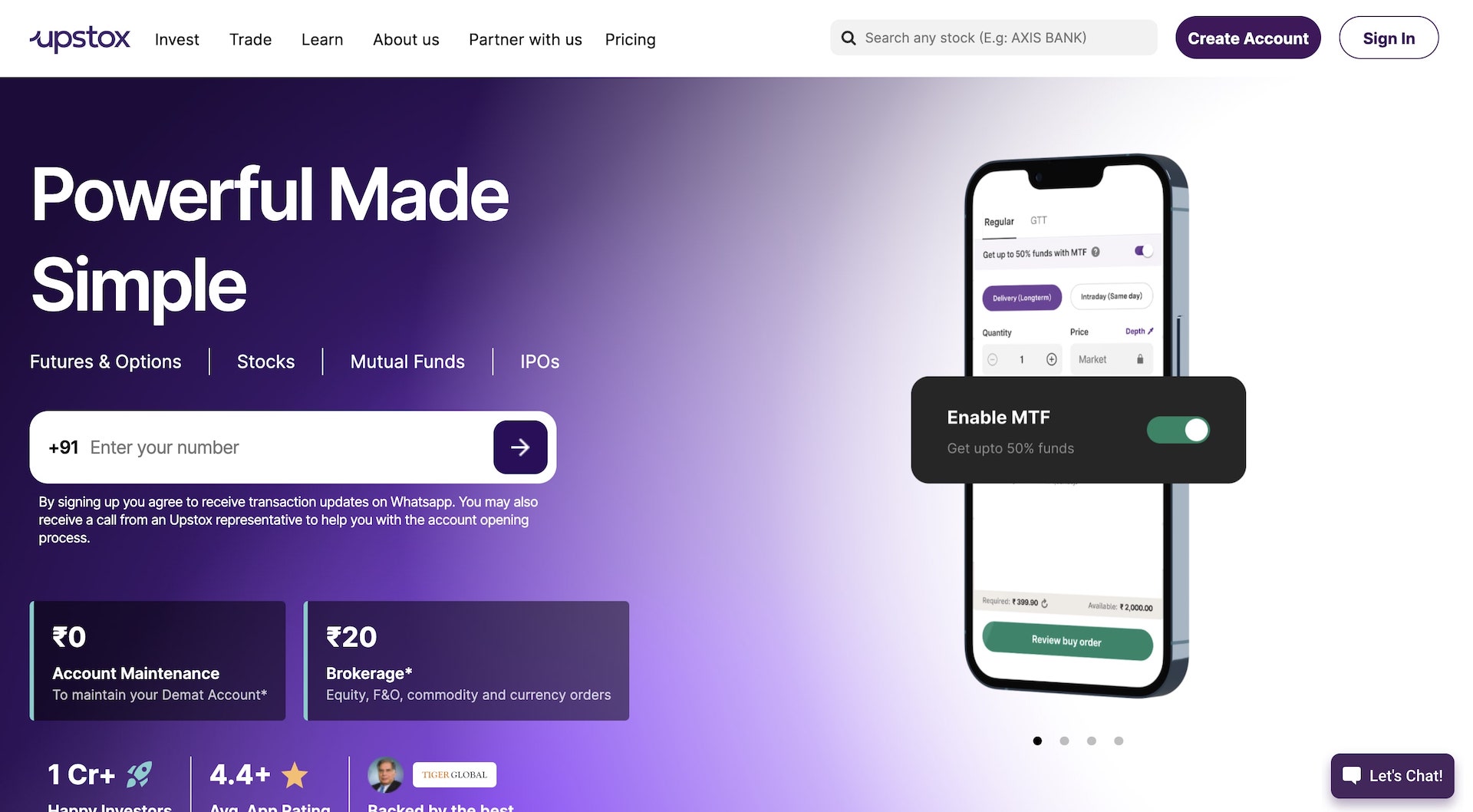 Upstox Trading Platform